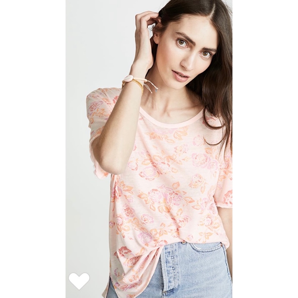Free People Tourist Floral Tee S
